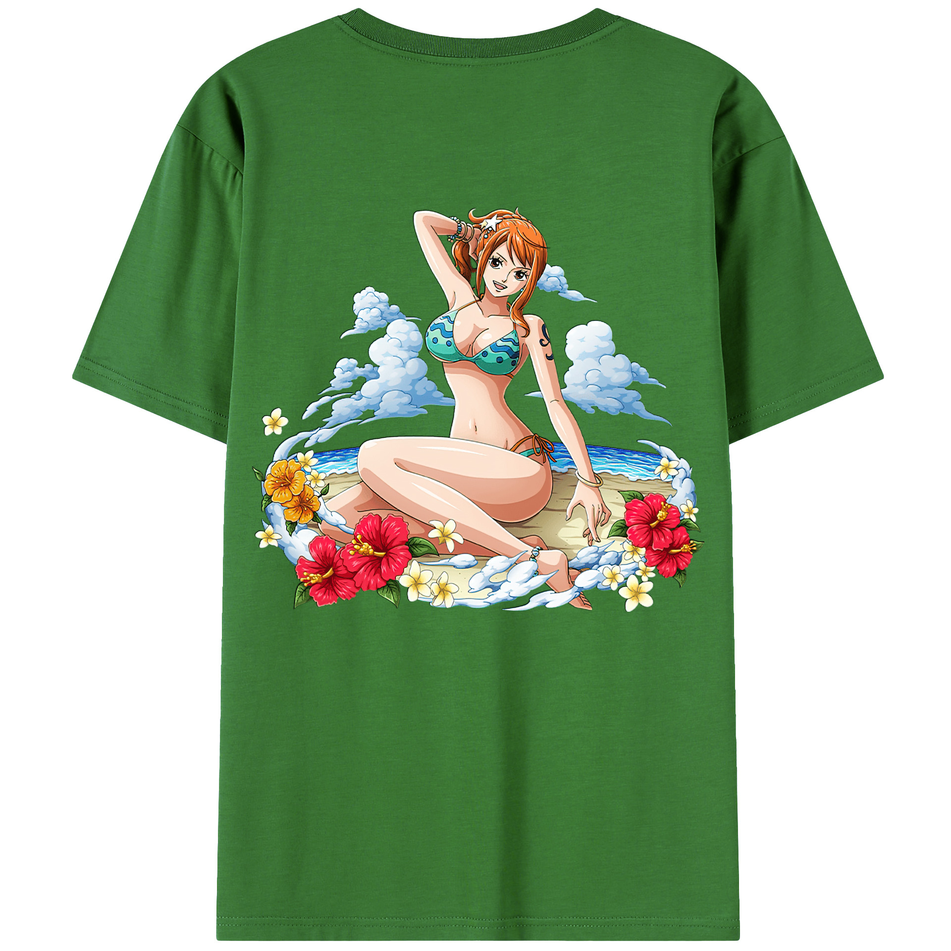 （画像用） ワンピース ナミ ONE PIECE Nami レディース半袖Tシャツ(バックプリント)